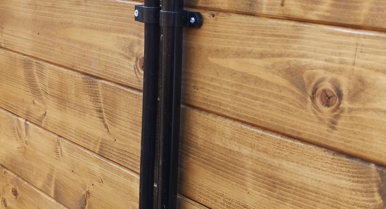 Seamless cable management with PVC conduit, ensuring a clutter-free and visually appealing interior in the summerhouse